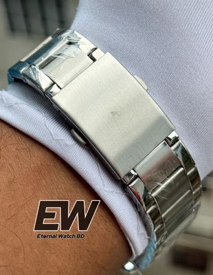 FOSSIL AUTOMATIC CHAIN BLACK DIAL SILVER CASE_img_2