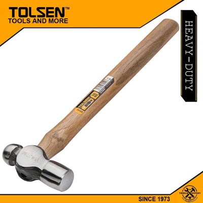 Tolsen 450g Ball Pein Hammer (16 OZ) Wooden Handle Model: 25142_img_0
