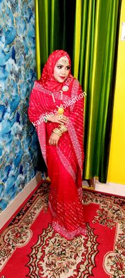 Pure Red celebrity party saree_img_0