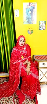 Pure Red celebrity party saree_img_3