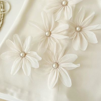 Kids Girls Summer Elegant Pearls Flower Sleeveless Korean Party Skirt (1 to 6 Years)_img_3