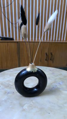 donut vase ( black+ golden ) ( without flower)_img_0