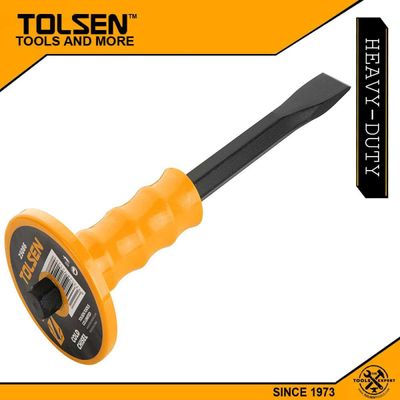 Tolsen 10" Flat-tip Chisel with Hand Protection 250 mm  Model: 25086_img_0