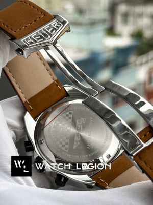TAG BELT ANNIVERSARY GULF SILVER CASE WHITE DIAL MUSTARD BELT_img_3