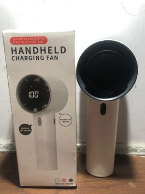 100-Speed Handheld Rechargeable Fan 🌀_img_1