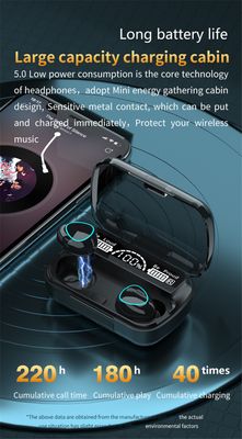 M10 tws Wireless Earphone Touch Bluetooth Earplug In Ear Stereo Sport Headsets cvc8.0 Digital Display Black Good If With No Reduction_img_4