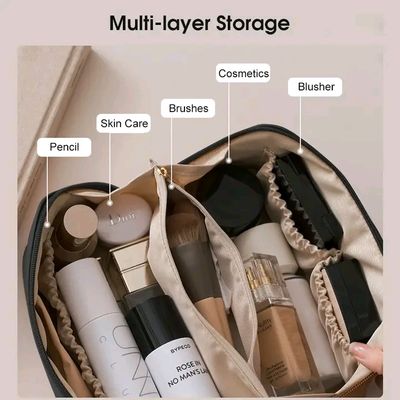 💥LouisWill Portable Cosmetic Bag Case with Zipper_img_2
