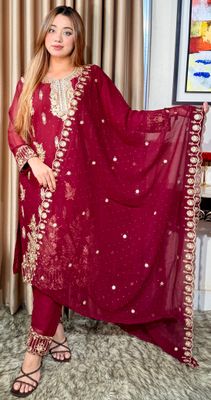 ইন্ডিয়ান জর্জেট থ্রি-পিস কালেকশন_img_1