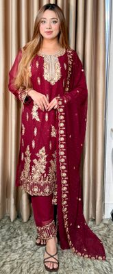 ইন্ডিয়ান জর্জেট থ্রি-পিস কালেকশন_img_9