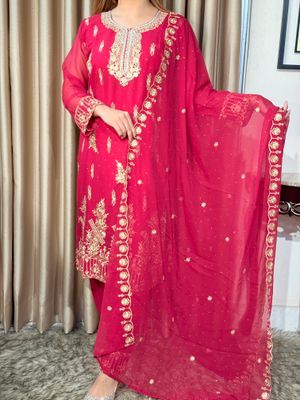 ইন্ডিয়ান জর্জেট থ্রি-পিস কালেকশন_img_11