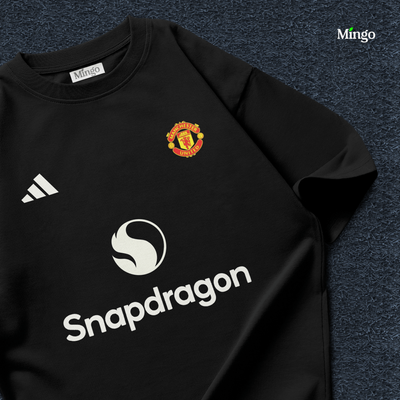 MANU - Black Dropshoulder Tshirt_img_1