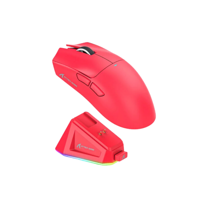 Attack Shark X11 63g PAW3311 22000DPI Tri-Mode Wireless Gaming Mouse with RGB Charging DOCK Red (Stock out)_img_0