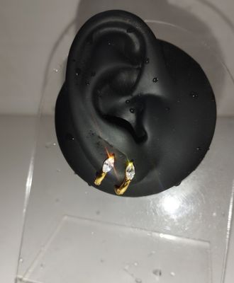 0.8cm Marquise hoop earrings_img_1