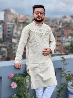 Premium Elite Chest embroidered panjabi code 718_img_1