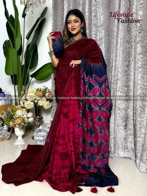 প্লাটিনাম কোয়ালিটি সিল্ক শাড়ি (LF-S-25-24)_img_0