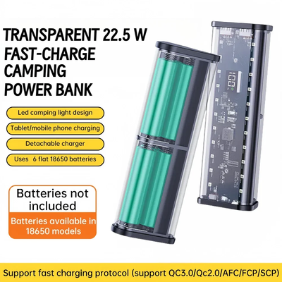 Fast Charging 6PCS 18650 Battery Power Bank Case with White LED Light_img_8