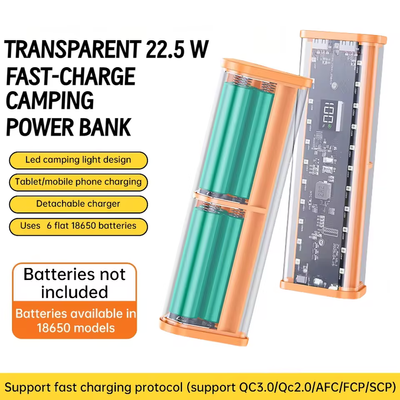 Fast Charging 6PCS 18650 Battery Power Bank Case with White LED Light_img_9