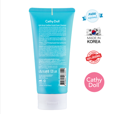 CathyDoll Anti-Acne Cushion Facial Foam Cleanser 120ml- 8858842073551_img_2