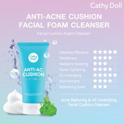 CathyDoll Anti-Acne Cushion Facial Foam Cleanser 120ml- 8858842073551_img_5