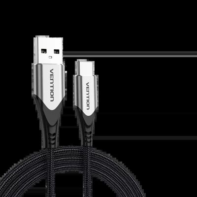 Vention Cotton Braided 1M USB 2.0 A to C 3A Cable_img_1