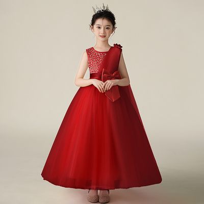 Imported 👑 Girls’ Princess Wedding & Performance Dress – Long Summer Gown_img_0