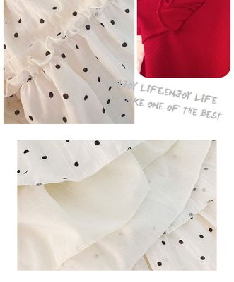 Imported 🌸 Girls’ Summer Polka Dot Dress – Korean Style Flying Sleeve_img_4