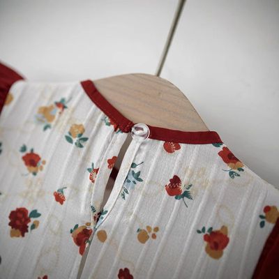 Imported 🌸 Girls’ Summer Flying Sleeve Dress – Cute Floral Princess Two-Piece Style_img_2