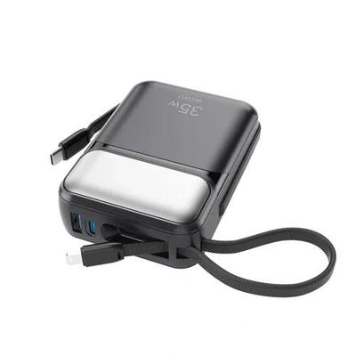 WiWU Galaxy Series Wi-P036 35W 20000mAh Power Bank with Built-in Lightning and USB-C Cable_img_1