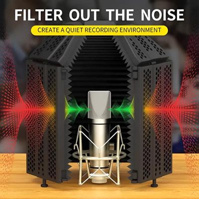 XTUGA Microphone Isolation Shield with Pop Filter_img_2
