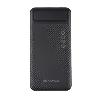 Awei P5K 10000mAh Power Bank Fast Charging- Black Color_img_0