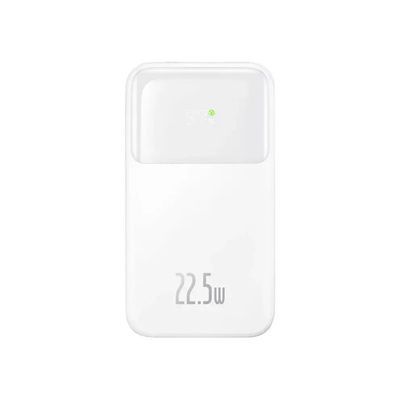 Baseus Comet Series 22.5W 20000mAh Dual Cable Digital Display Power Bank – White Color_img_3
