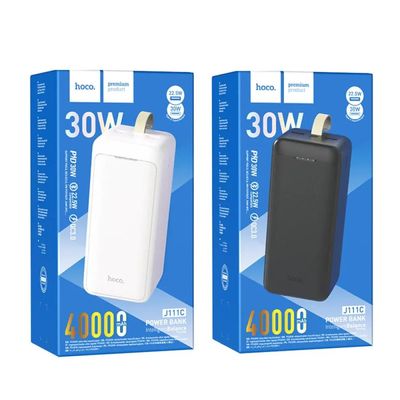 HOCO J111C 30W 40000mAh Portable Power Bank – Black Color_img_1