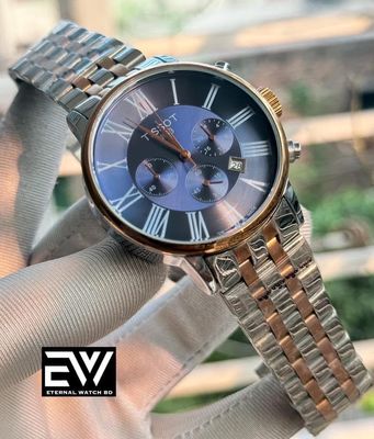 TISSOT CH SILVER BODY ROSE GOLD BEZEL BLUE ROMAN DIAL_img_0
