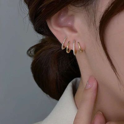 Golden Swirl Spark Earrings_img_1