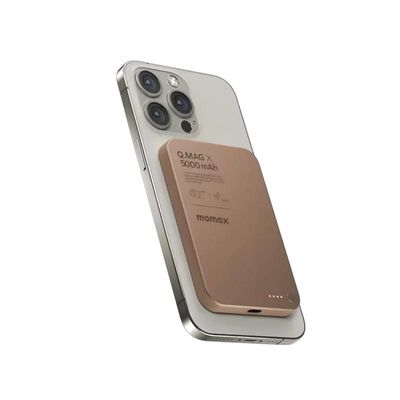 Momax Q.Mag X Magnetic Wireless Power Bank 5000mAh – Golden_img_1