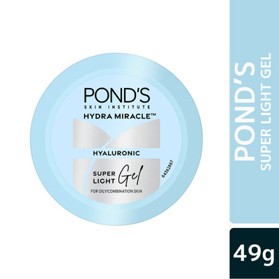 Ponds Hydra Miracle Super Light Gel – 49g | Hyaluronic Acid & Vitamin E Moisturizer (India)- 02884_img_1