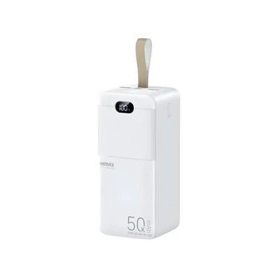 Remax RPP-117 Piloteer Series 50000mAh 27W Fast Charging Power Bank – White Color_img_0