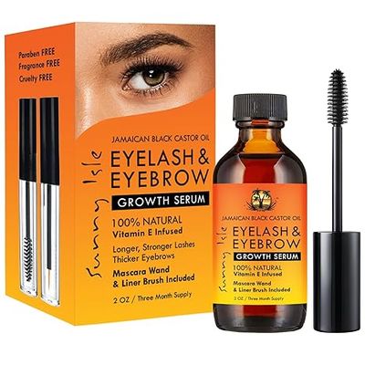 Sunny Isle Jamaican Black Castor Oil Eyelash & Eyebrow Growth Serum – 2 oz (COS566)_img_0