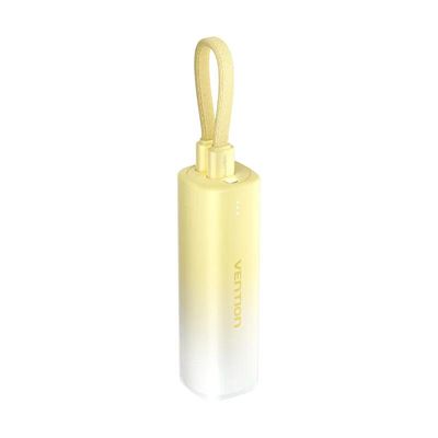 Vention FHWR0 5000mAh 20W Power Bank with USB-C to Lightning Cable – Gradient Yellow_img_0