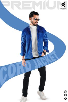 Premium Cord Shacket X Royel Blue_img_3