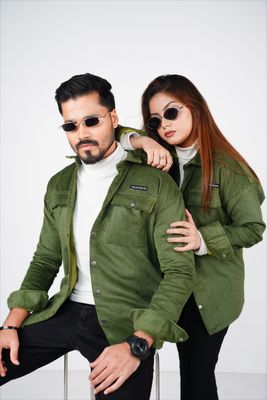 Premium Cord Shacket X Green_img_2