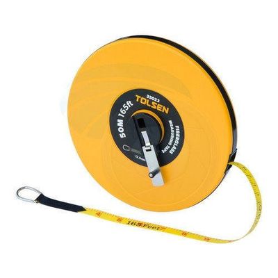 Tolsen 30M 100FT Fiberglass Measuring Tape  with Metal Ring ABS Case Model: 35022_img_2