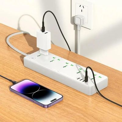 HOCO AC13A Talento 5-Position Socket (1C3A) (EU) – White Color_img_0