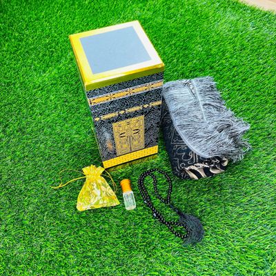 Prayer Mat, Tasbeeh and Attar combo pack with Premium Box_img_1