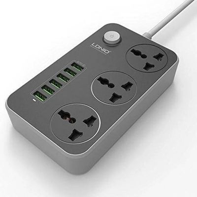 LDNIO SC3604 Power Strip with 3 AC Sockets and 6 USB Ports_img_0