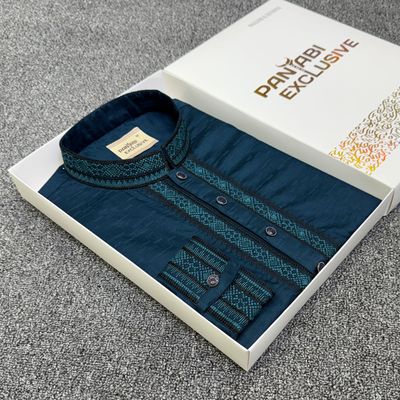 প্রিমিয়াম কটন এমব্রয়ডারি পাঞ্জাবি ~ আকর্ষণীয় ও অত্যন্ত আরামদায়ক 🩵✨_img_0