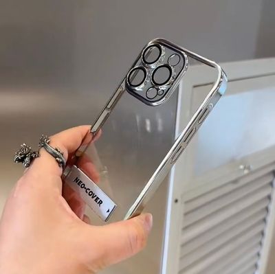 Crystal Clear Anti Yellow Metal Stand Case_img_0