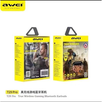 AWEI T29 Pro True Wireless Earbuds – Yellow Color_img_1