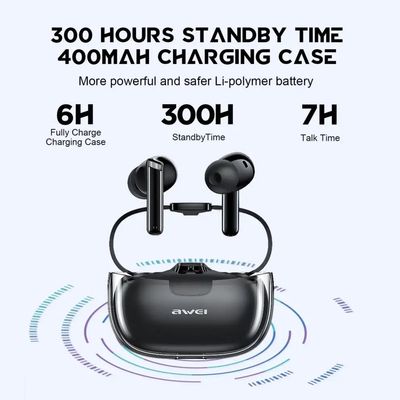 AWEI T52 ANC Wireless Bluetooth Earbuds – Black Color_img_2