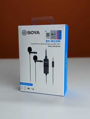 Boya Dual Clip Interview Microphone (BOYA M1DM)_img_1